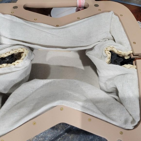 BTB Los Angles Nadiya Ombre Paper Straw Crochet Clutch - Picture 3 of 3